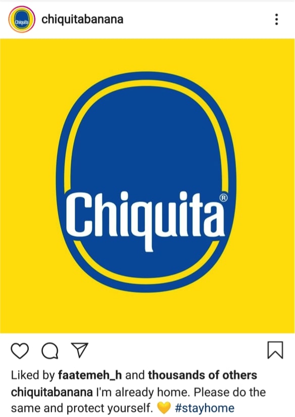 Instagram Screenshot Post Chiquita